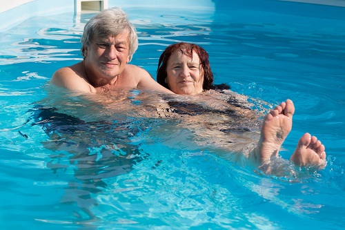 Seniors Swimming In Arundel Lifestyle Retirement Village