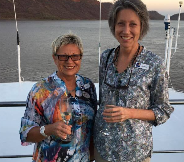 Gwyn and Michelle cruising