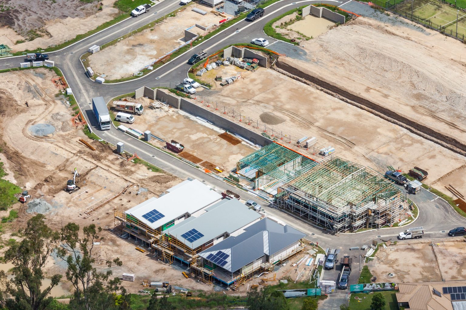 current site development